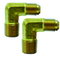 Dual outer tooth horn elbow