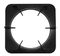 Enamel square oven rack (height / 2 entry)